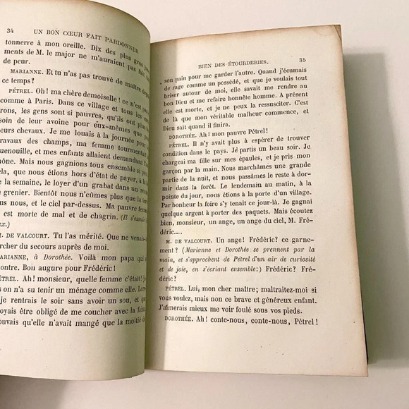 Vintage 1861 Choix De Petits Drames Et De Contes Berquin French Stories - Picture 7 of 13